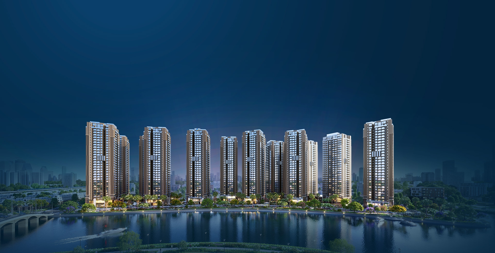 Toàn cảnh vị trí The Privé bên sông Nam Rạch Chiếc