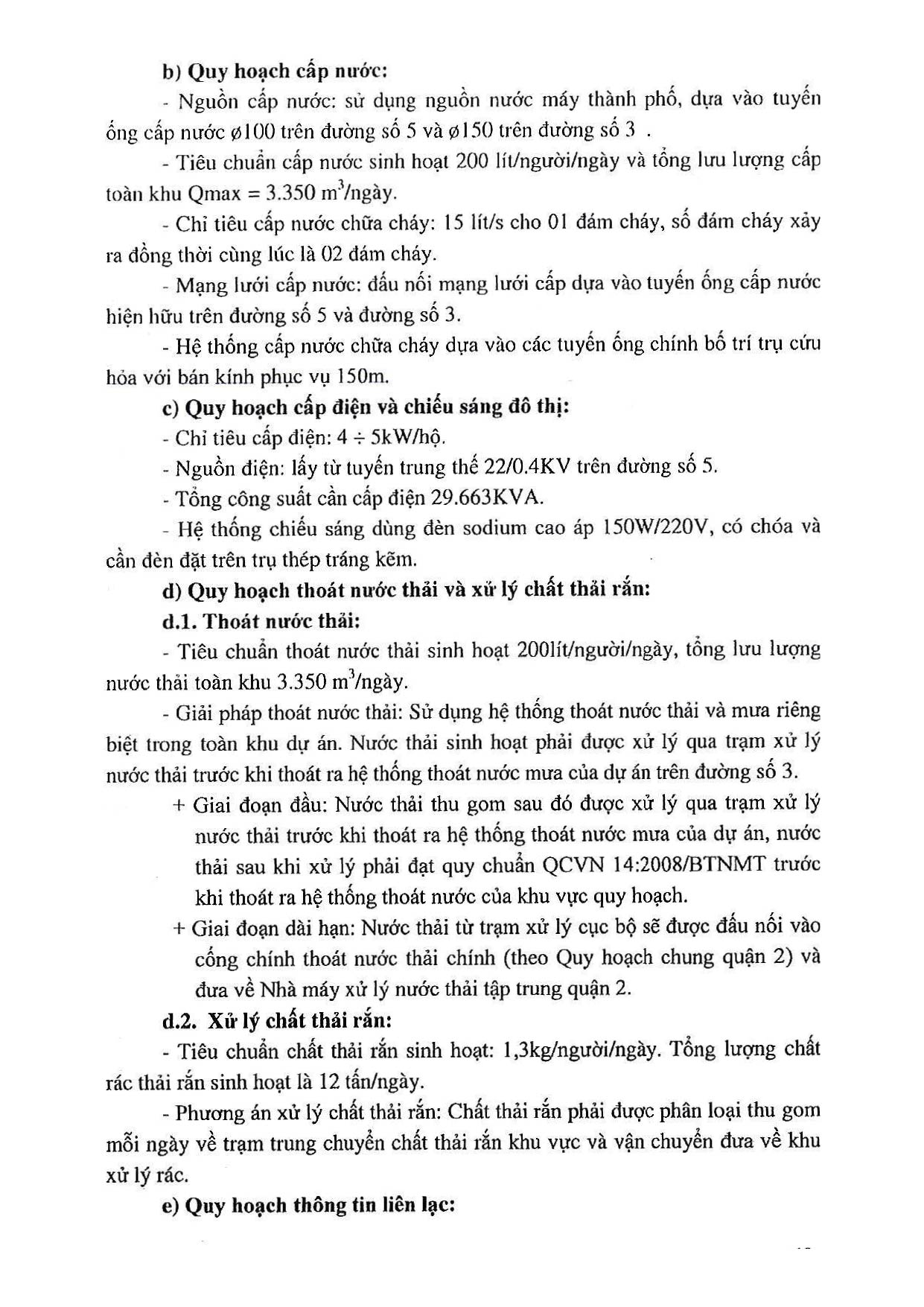 Thuyết minh quy hoạch cấp nước & PCCC